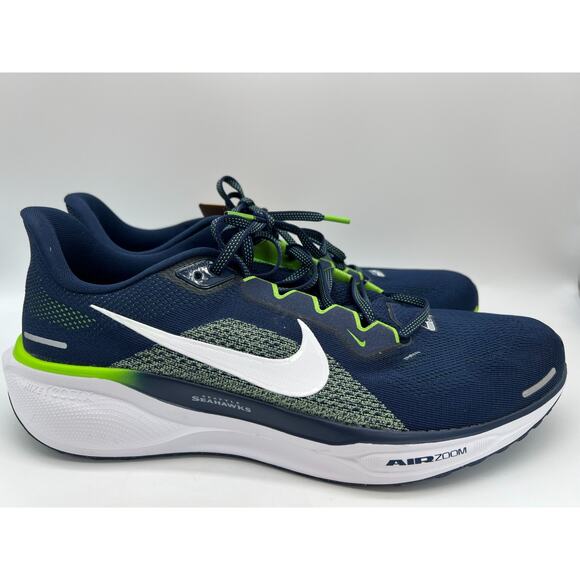 Nike Air Zoom Pegasus 41 Seattle Seahawks FZ5096 400 Men's Size 13 New - Picture 1 of 16